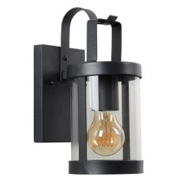 LINDELO Wall Light IP23 E27 H28cm Black