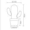 CACTUS Table Lamp LED 2W IP44 H33cm dimm 2700K фото 2 