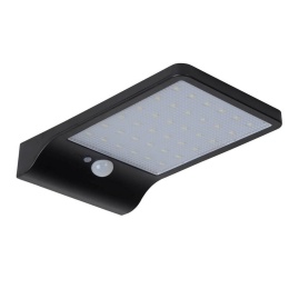 BASIC Wall Light + Sensor IP44 11/19/3cm Black