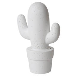 CACTUS Table Lamp Ceramic E14 H30.5 Ø20cm White