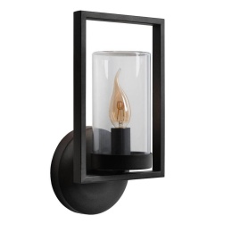 NISPEN Wall Light IP44 E14 H33cm Black