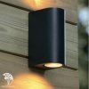 ZARO Wall spotlight Outside Round 2xGU10 Black фото 1 