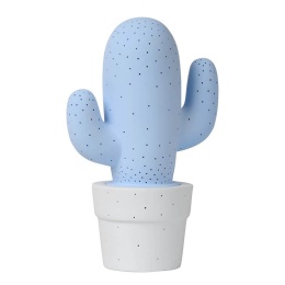 CACTUS Table Lamp Ceramic E14 H30.5 Ø20cm Blue