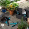 Комплект садовых инструментов Gardena для балкона "Домашнее садоводство" (секатор, лопатка цветочная, мотыжка, щетка и совок, ящик для хранения) фото 3 