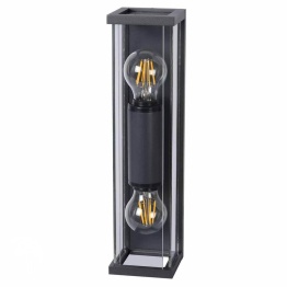 Фото CLAIRE MINI Wall Light IP54 2xE27 H36cm Anthracite