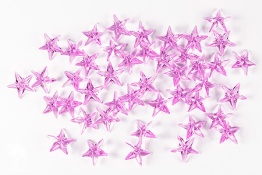 Фото Украшение для вазы "Звёзды". фиолетовый пластик, 3,5х3,5см, 100г