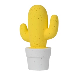 CACTUS Table Lamp Ceramic E14 H30.5 Ø20cm Yellow