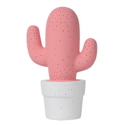 CACTUS Table Lamp Ceramic E14 H30.5 Ø20cm Pink