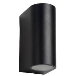 ZORA-LED Wall Light 2xGU10/5W L9 W6.5 H15cm Black