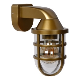 LEWIS Walllight Outside E27 Satin Brass