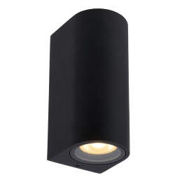 ZARO Wall spotlight Outside Round 2xGU10 Black